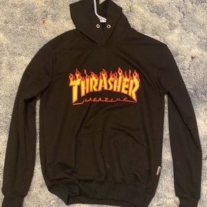 Black thrasher hoodie